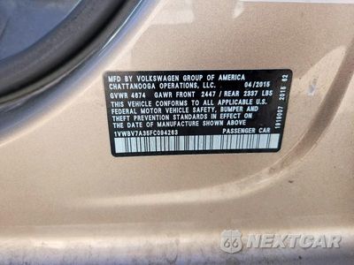 Zdjęcie 12 z 12 samochodu: 2015 VOLKSWAGEN PASSAT SE VIN:1VWBV7A35FC094263 - miniatura