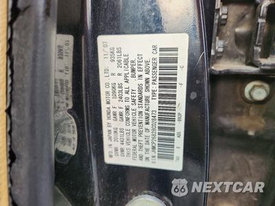 Zdjęcie 12 z 12 samochodu: 2008 HONDA ACCORD EXL VIN:JHMCP26828C028473 - miniatura