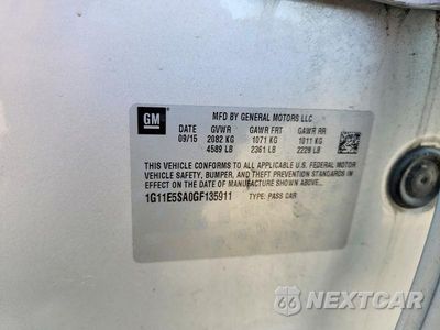 Zdjęcie 13 z 13 samochodu: 2016 CHEVROLET MALIBU LIMITED LTZ VIN:1G11E5SA0GF135911 - miniatura