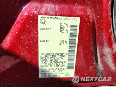 Zdjęcie 12 z 12 samochodu: 2017 NISSAN ALTIMA 2.5 S VIN:1N4AL3AP5HC234563 - miniatura