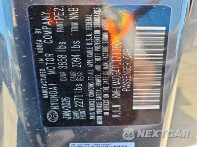 Zdjęcie 12 z 12 samochodu: 2026 HYUNDAI ELANTRA SEL SPORT VIN:KMHLM4DG4TU171360 - miniatura