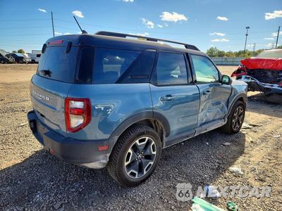 Trzecie zdjęcie samochodu z tyłu: 2021 FORD BRONCO SPORT OUTER BANKS VIN:3FMCR9C61MRA66534 - miniatura