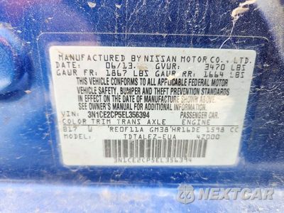 Zdjęcie 12 z 12 samochodu: 2014 NISSAN VERSA NOTE SV VIN:3N1CE2CP5EL356394 - miniatura