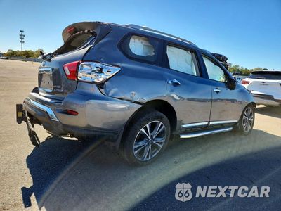 Trzecie zdjęcie samochodu z tyłu: 2019 NISSAN PATHFINDER PLATINUM VIN:5N1DR2MMXKC628385 - miniatura