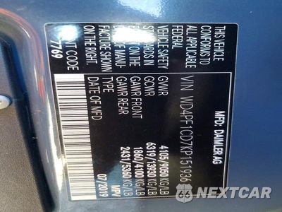 Zdjęcie 14 z 14 samochodu: 2019 MERCEDES-BENZ SPRINTER 2500/3500 DELIVERY VAN VIN:WD4PF1CD7KP151936 - miniatura