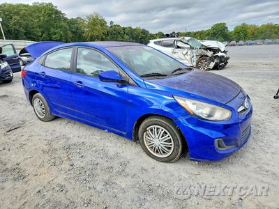 Czwarte zdjęcie samochodu z boku: 2014 HYUNDAI ACCENT GLS VIN:KMHCT4AE8EU671482 - miniatura