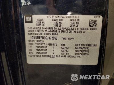 Zdjęcie 13 z 13 samochodu: 2012 CHEVROLET TRAVERSE LS VIN:1GNKRFED9CJ172658 - miniatura