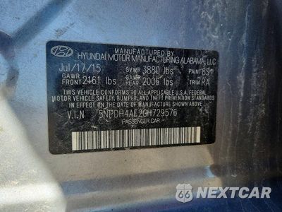Zdjęcie 12 z 12 samochodu: 2016 HYUNDAI ELANTRA SE VIN:5NPDH4AE2GH729576 - miniatura