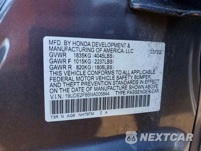 Zdjęcie 13 z 13 samochodu: 2022 ACURA ILX PREMIUM A-SPEC VIN:19UDE2F85NA006844 - miniatura