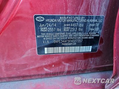 Zdjęcie 12 z 12 samochodu: 2015 HYUNDAI SONATA SPORT VIN:5NPE34AF5FH027357 - miniatura