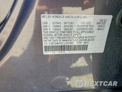 Zdjęcie 14 z 14 samochodu: 2020 ACURA MDX VIN:5J8YD4H31LL031940 - miniatura
