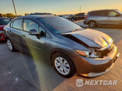 Czwarte zdjęcie samochodu z boku: 2012 HONDA CIVIC LX VIN:2HGFB2F54CH572788 - miniatura