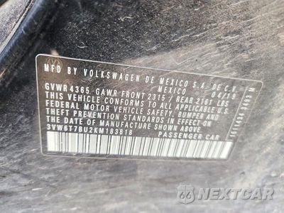 Zdjęcie 13 z 13 samochodu: 2019 VOLKSWAGEN JETTA GLI VIN:3VW6T7BU2KM183618 - miniatura