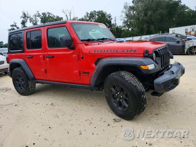 Czwarte zdjęcie samochodu z boku: 2021 JEEP WRANGLER UNLIMITED SPORT VIN:1C4HJXDGXMW648903 - miniatura