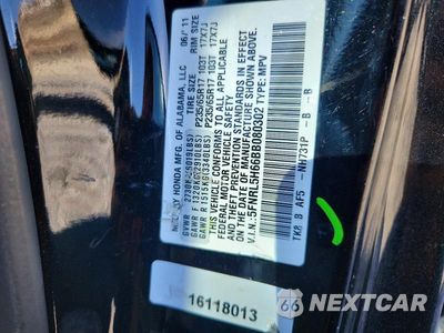 Zdjęcie 14 z 14 samochodu: 2011 HONDA ODYSSEY EXL VIN:5FNRL5H66BB080302 - miniatura
