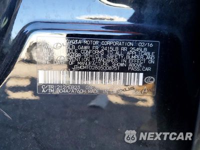 Zdjęcie 12 z 12 samochodu: 2016 LEXUS IS 300 VIN:JTHCM1D28G5008751 - miniatura