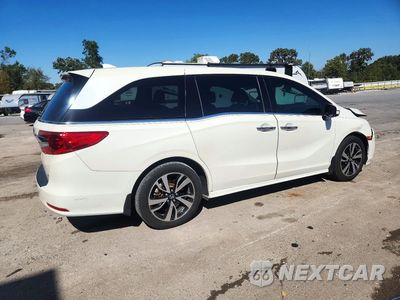 Trzecie zdjęcie samochodu z tyłu: 2018 HONDA ODYSSEY ELITE VIN:5FNRL6H91JB022676 - miniatura