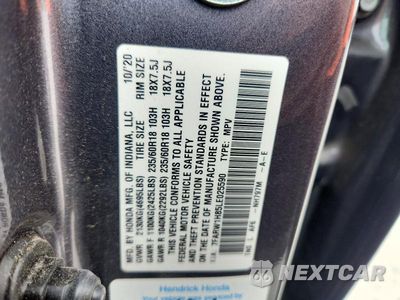 Zdjęcie 13 z 13 samochodu: 2020 HONDA CR-V EXL VIN:7FARW1H85LE025590 - miniatura