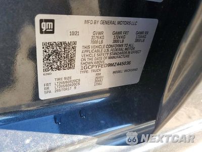 Zdjęcie 12 z 12 samochodu: 2021 CHEVROLET SILVERADO K1500 LT TRAIL BOSS VIN:1GCPYFED9MZ445036 - miniatura