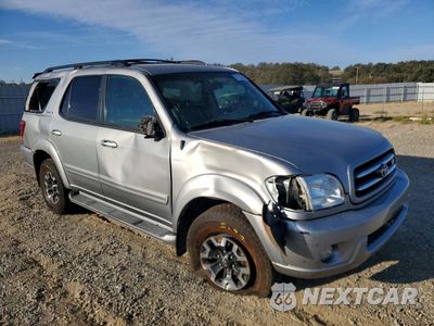 Czwarte zdjęcie samochodu z boku: 2002 TOYOTA SEQUOIA LIMITED VIN:5TDBT48A42S136832 - miniatura