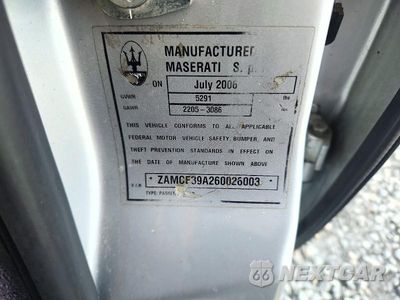 Zdjęcie 12 z 12 samochodu: 2006 MASERATI QUATTROPORTE M139 VIN:ZAMCE39A260026003 - miniatura