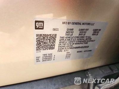 Zdjęcie 13 z 13 samochodu: 2021 GMC YUKON XL C1500 SLT VIN:1GKS1GKD4MR452859 - miniatura