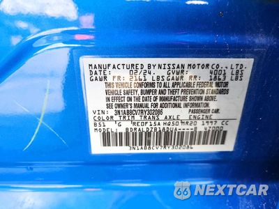 Zdjęcie 12 z 12 samochodu: 2024 NISSAN SENTRA SV VIN:3N1AB8CV7RY302086 - miniatura