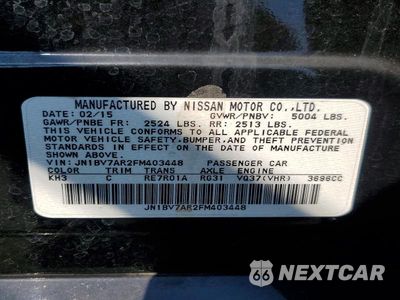 Zdjęcie 12 z 12 samochodu: 2015 INFINITI Q50 PREMIUM VIN:JN1BV7AR2FM403448 - miniatura