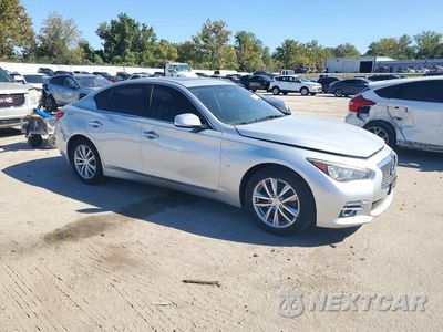 Czwarte zdjęcie samochodu z boku: 2015 INFINITI Q50 PREMIUM VIN:JN1BV7ARXFM401754 - miniatura