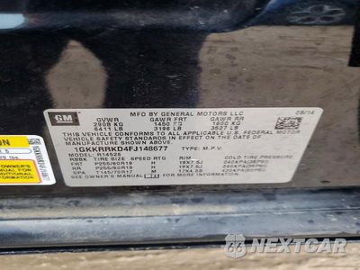 Zdjęcie 12 z 12 samochodu: 2015 GMC ACADIA SLT-1 VIN:1GKKRRKD4FJ148677 - miniatura