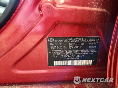 Zdjęcie 13 z 13 samochodu: 2012 HYUNDAI SONATA SE 2.0T VIN:5NPEC4AB9CH444585 - miniatura