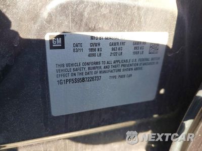 Zdjęcie 12 z 12 samochodu: 2011 CHEVROLET CRUZE LT VIN:1G1PF5S95B7226737 - miniatura