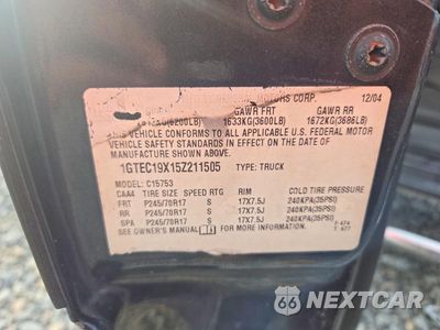 Zdjęcie 12 z 12 samochodu: 2005 GMC NEW SIERRA C1500 VIN:1GTEC19X15Z211505 - miniatura