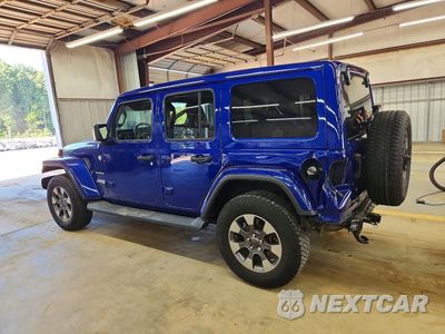 Drugie zdjęcie samochodu z przodu: 2018 JEEP WRANGLER UNLIMITED SAHARA VIN:1C4HJXENSJW260389 - miniatura