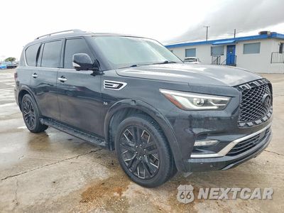 Czwarte zdjęcie samochodu z boku: 2019 INFINITI QX80 LUXE VIN:JN8AZ2NF4K9687229 - miniatura