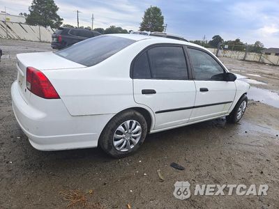 Trzecie zdjęcie samochodu z tyłu: 2005 HONDA CIVIC DX VP VIN:2HGES16375H575367 - miniatura