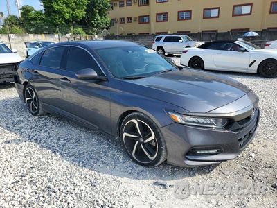 Czwarte zdjęcie samochodu z boku: 2019 HONDA ACCORD SPORT VIN:1HGCV1F30KA048201 - miniatura