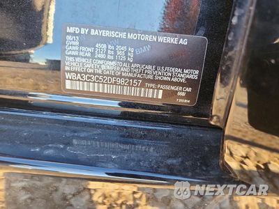 Zdjęcie 12 z 12 samochodu: 2013 BMW 320 I XDRIVE VIN:WBA3C3C52DF982157 - miniatura