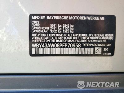 Zdjęcie 12 z 12 samochodu: 2023 BMW I4 EDRIVE 35 VIN:WBY43AW08PFP70958 - miniatura