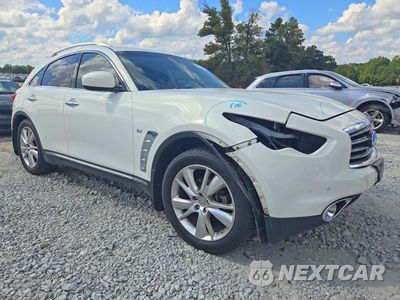 Czwarte zdjęcie samochodu z boku: 2015 INFINITI QX70 BASE VIN:JN8CS1MU8FM382066 - miniatura