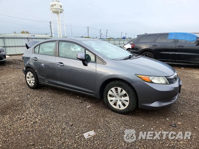 Czwarte zdjęcie samochodu z boku: 2012 HONDA CIVIC LX VIN:19XFB2F58CE098824 - miniatura
