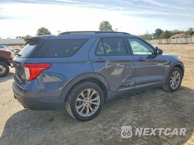 Trzecie zdjęcie samochodu z tyłu: 2021 FORD EXPLORER XLT VIN:1FMSK8DH5MGA02854 - miniatura