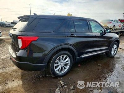 Trzecie zdjęcie samochodu z tyłu: 2020 FORD EXPLORER XLT VIN:1FMSK8DH4LGC95323 - miniatura
