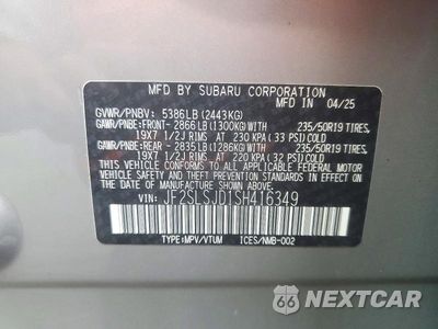 Zdjęcie 13 z 13 samochodu: 2025 SUBARU FORESTER SPORT VIN:JF2SLSJD1SH416349 - miniatura