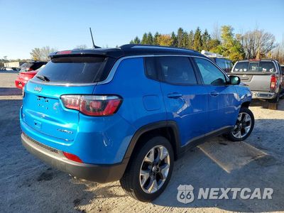 Trzecie zdjęcie samochodu z tyłu: 2018 JEEP COMPASS LIMITED VIN:3C4NJDCB1JT355352 - miniatura