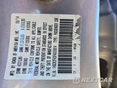 Zdjęcie 13 z 13 samochodu: 2015 HONDA ACCORD EXL VIN:1HGCR2F83FA005614 - miniatura