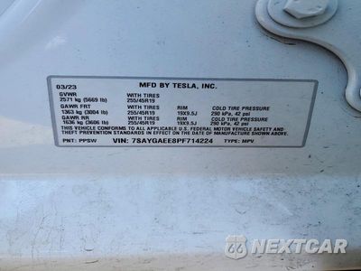 Zdjęcie 12 z 12 samochodu: 2023 TESLA MODEL Y VIN:7SAYGAEE8PF714224 - miniatura
