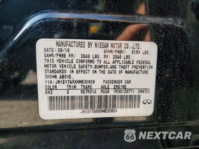 Zdjęcie 12 z 12 samochodu: 2017 INFINITI Q50 3.0T SPORT VIN:JN1EV7ARXHM830909 - miniatura