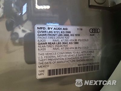 Zdjęcie 13 z 13 samochodu: 2019 AUDI SQ5 PREMIUM PLUS VIN:WA1B4AFY9K2023133 - miniatura