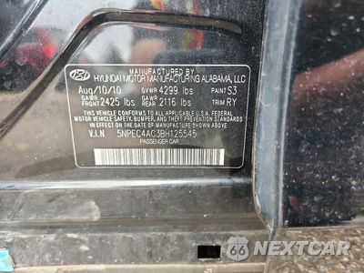 Zdjęcie 12 z 12 samochodu: 2011 HYUNDAI SONATA LIMITED VIN:5NPEC4AC3BH125545 - miniatura
